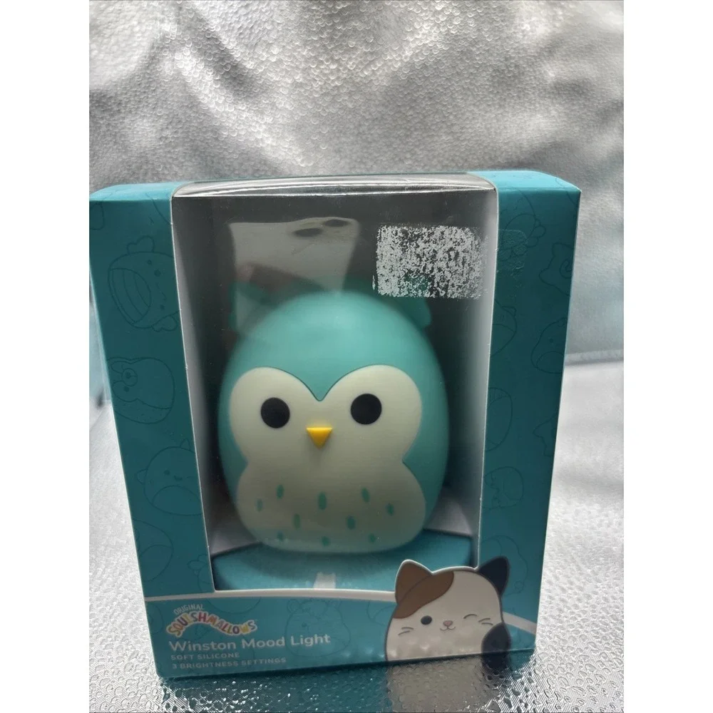 SQUISHMALLOWS Winston the Owl MOOD LIGHT Touch Control USB or Battery NEW Sealed